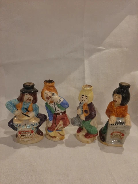 Cedilis Confezione da 50 mini bottiglie di liquore con imbuto, ermetiche in plastica con tappo nero, bottiglie vuote di alcol, bottiglie in miniatura