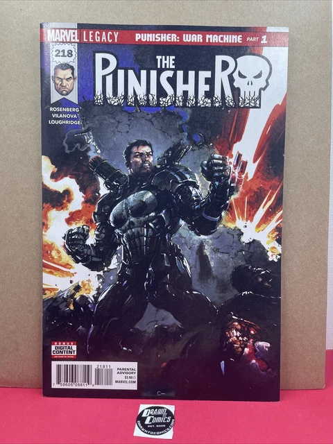 Punisher 218 Marvel 2017 1st Frank Castle As War Machine Comic NM