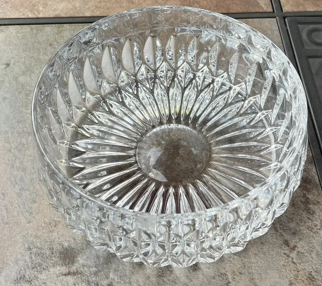 Vintage Gorham West Germany ALTHEA Cut Crystal Round Bowl
