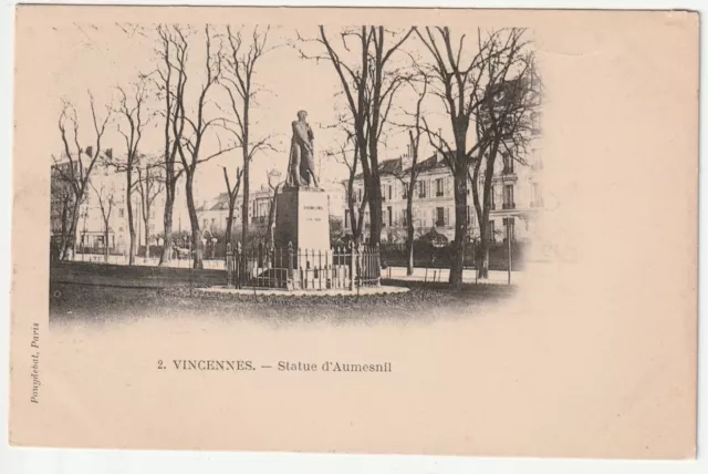 VINCENNES - Val de Marne - CPA 94 - 1900 map the statue of Daumesnil