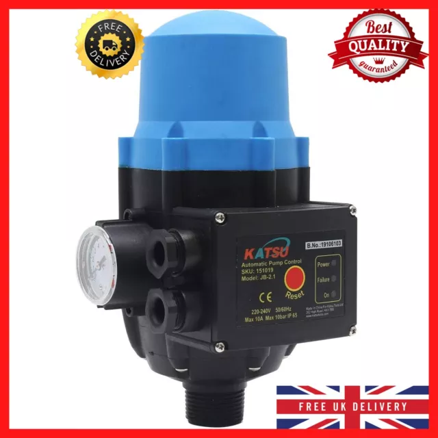 KATSU Automatic Water Pump Pressure Control Switch 220V IP65 Electronic Adjusta