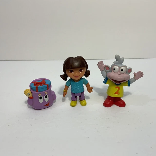 DORA THE EXPLORER 10 Piece Lot, Figures, Keychain, Boots, Diego