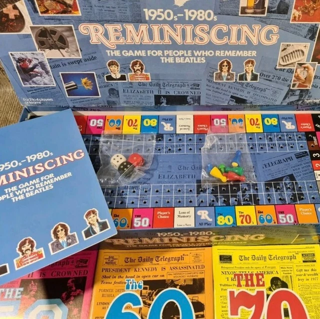 VINTAGE RETRO REMINISCING Boardgame 1950s 1960s 1970s 1980s Complete