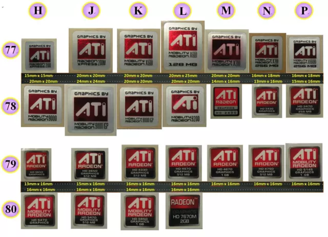 Laptop PC Sticker - ATI Radeon HD / ATI Mobility Radeon Graphics #202211041201