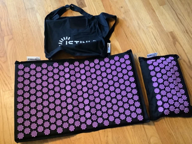 Almohada Istinia Mat original Negro Lavanda Masaje Acupresión Alivio del Dolor