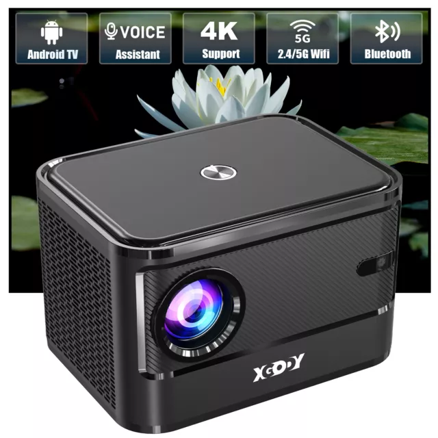 XGODY Android Projector Autofocus 5G WiFi Bluetooth UHD 4K LED HDMI Home Theater