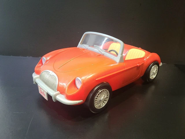 Vintage 1998 Mattel Barbie RED Convertible Sports Car Collectible Rare Toy 13"