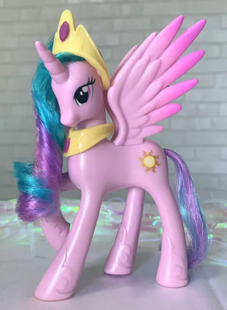 My Little Pony G4 brushable Princess Celestia 2011 w/ crown & necklace