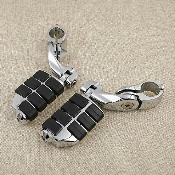 CHROME HIGHWAY FOOT Pegs Pedals For Harley Davidson Electra Glide Ultra
