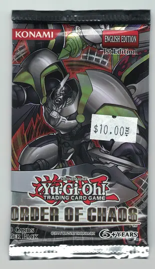 YUGIOH Order of Chaos 1st Edition Booster Pack - distributor direct