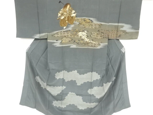 09822# Japanese Kimono / Antique Mens Juban / Kabuki Actor