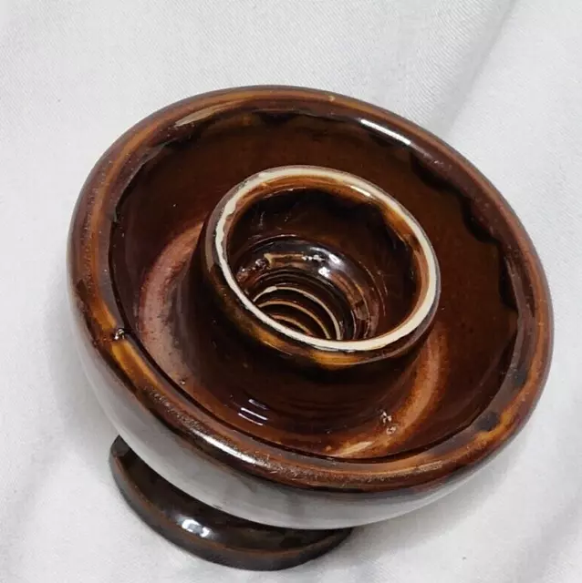 Vintage Threaded insulator Locke 9995 USA C (port Covington?) Porcelain 5" x 4"
