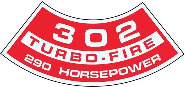 302 290 HP Turbo-Fire Air Cleaner Decal