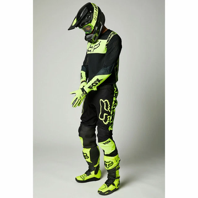 EQUIPEMENT TENUE MOTOCROSS 2021 Fox Racing Flexair Mach One Noir Jaune Fluo  EUR 259,00 - PicClick FR