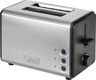 BOMANN 2 DISCHI-Tostapane 750-850 Watt acciaio inox panino di trafilatura rimovibile 