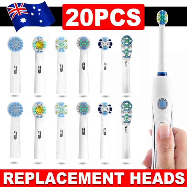 20pcs Replacement Toothbrush Electric Brush Heads For Oral B Braun Models Series