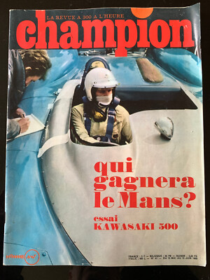CHAMPION 65 HONDA CB 450-MCB 125-24 HEURES DU MANS 71-F3 ALPINE RENAULT 