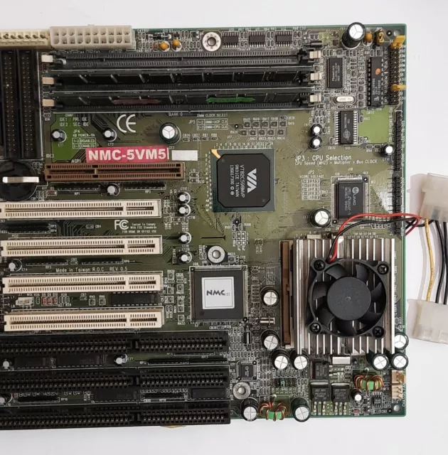 NMC 5VM5 Super Socket 7 scheda madre ISA + Advanced Micro Devices K6-2 350 MHz + 128 MB SD-RAM 3