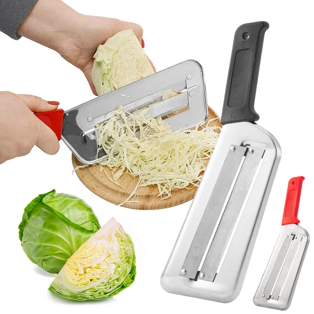 STAINLESS STEEL DOUBLELAYER Slicer Vegetables Coleslaw Cabbage Chopper