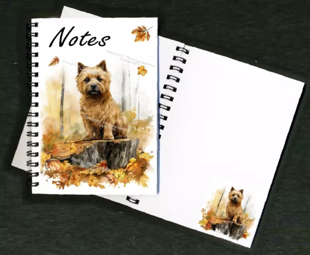 Norwich Terrier Notebook/Notepad with a small image on each page - by Starprint