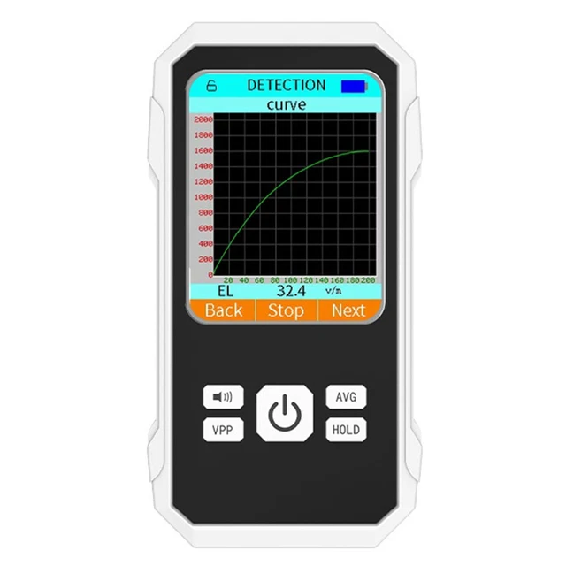 Détecteur De Champs électromagnétiques HT627 - 3 Axes - Mesure AC Magnétique, électrique Et RF - écran LCD - Alarme Sonore Et Lumineuse - 14