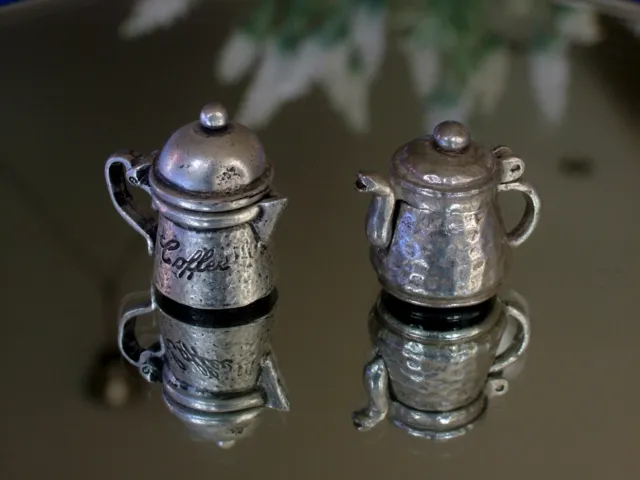 Thimbles - Pewter - Coffee Pot  by Wentworth's and Teapot by Stephen Frost - COA