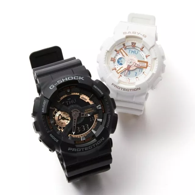 CASIO G-SHOCK Pair watch GA-110RG-1AJF  ×  BA-110XRG-7AJF   holiday Gifts