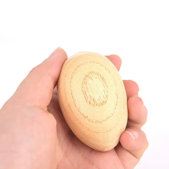 2pcs Musical Percussion Instruments Wooden Egg Shaker Rhythm Rattle