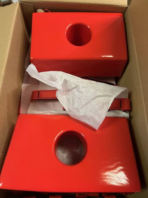 MEDSOURCE Head Immobilizer: 10 1/2 in Dp, 16 in Wd, 6 1/2 in Ht, Orange MS-9100