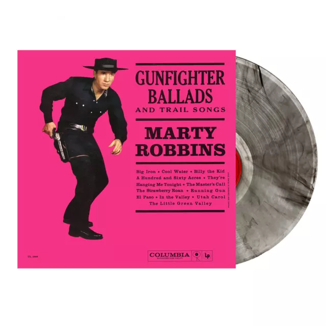 Marty Robbins: Sings Gunfighter Ballads and Trail Songs Clear Black LP Vinyl