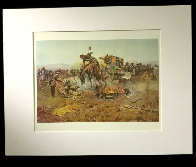 Charles M Russell "A Bronc To Breakfast (The Camp Cook's Troubles)'" Western