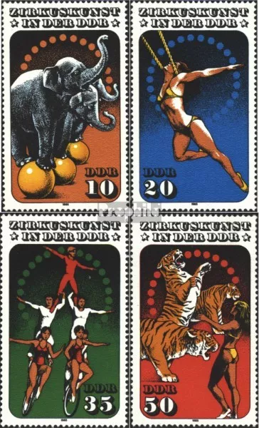 DDR 2983-2986 (complete.issue) unmounted mint / never hinged 1985 Circus