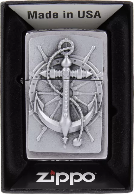 Briquet Zippo essence nautic anchor 2004290 dans Une boîte Cadeau de qualité 3