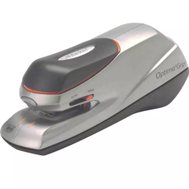 NEW Rexel Optima Electric Stapler 20 Sheet Silver/Black