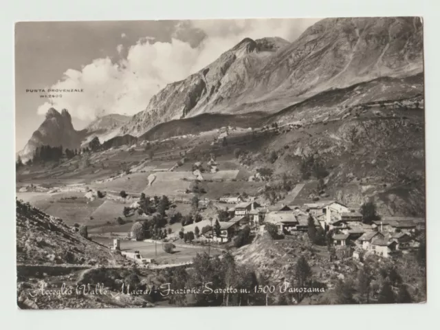 Valle Macra Acceglio Frazione Saretto Cuneo Cartolina Panorama Fg Vg 1961