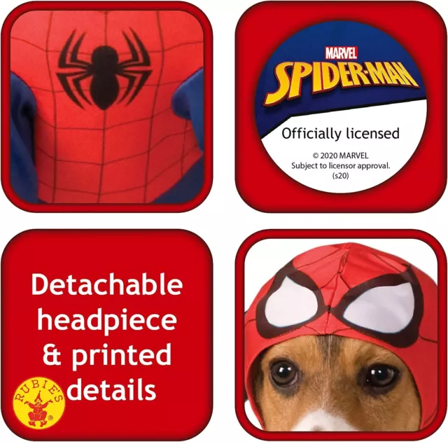 Rubie's Official Spider Man Pet Dog Costume Medium 3
