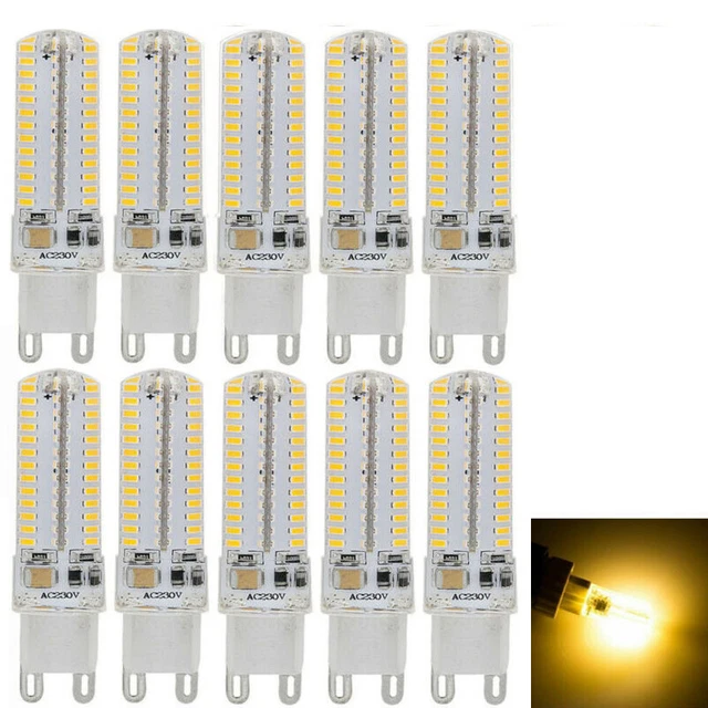 10X 10W G9 Led 3014 104SMD Stiftsockel Warmweiß​ Leuchtmittel Birne Lampe 220V