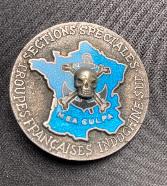 Insigne Miniature Ecole Officiers De Réserve Thu Duc – Indochine, émail, Années 50