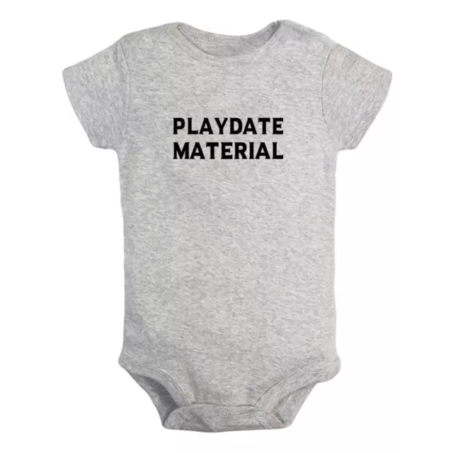 Playdate Material Funny Romper Baby Bodysuit Newborn Infant Jumpsuit Kids Outfit