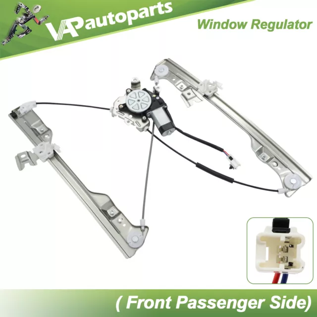 For 2002 2003-06 Nissan for Altima Front Right w/ Motor Power Window Regulator