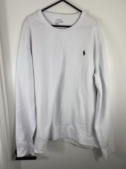 Polo Ralph Lauren Men’s White Jumper - Size XL