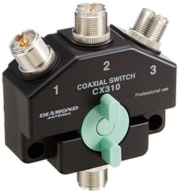 New Diamond Antenna CX-310 3 Position Heavy Duty Coaxial Switch free shipping