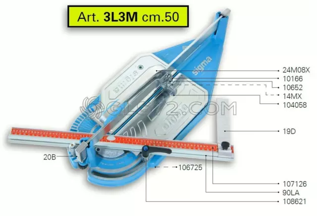 Ricambi E Accessori Per Tagliapiastrelle Sigma 3L3M