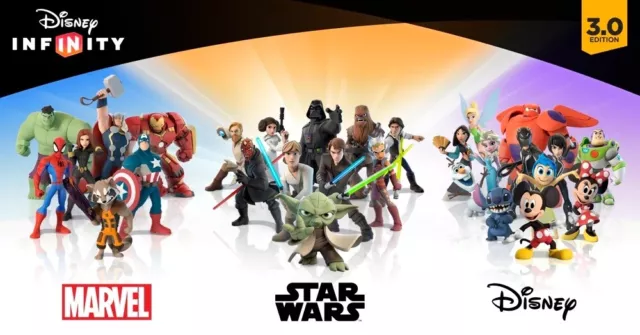 Disney Infinity Figures 1.0, 2.0 3.0 Marvel, Star Wars & Disney