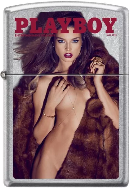 Zippo Playboy May 2015 Cover Street Chrome Windproof Lighter NEW RARE