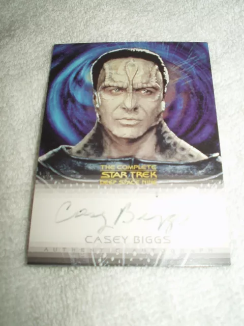 Star Trek Autogrammkarte Deep Space Nine Casey Biggs als Damar A16 Licht