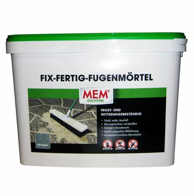 MEM Fix Fertig Fugenmörtel Steingrau 25 Kg