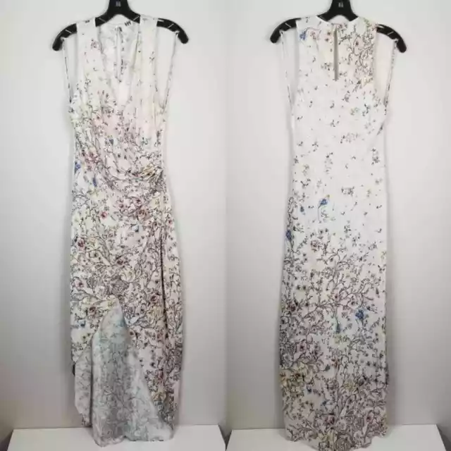 Haute Hippie faux wrap floral print midi dress, size 2