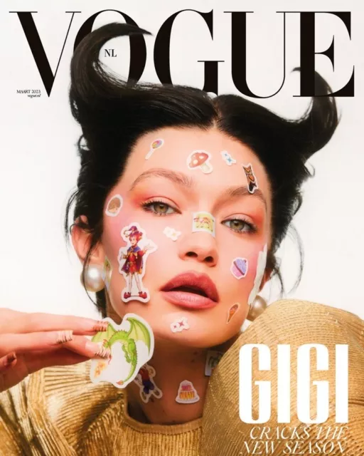 VOGUE MAGAZINE NETHERLANDS March 2023 GIGI HADID cover 2 BRAND NEW