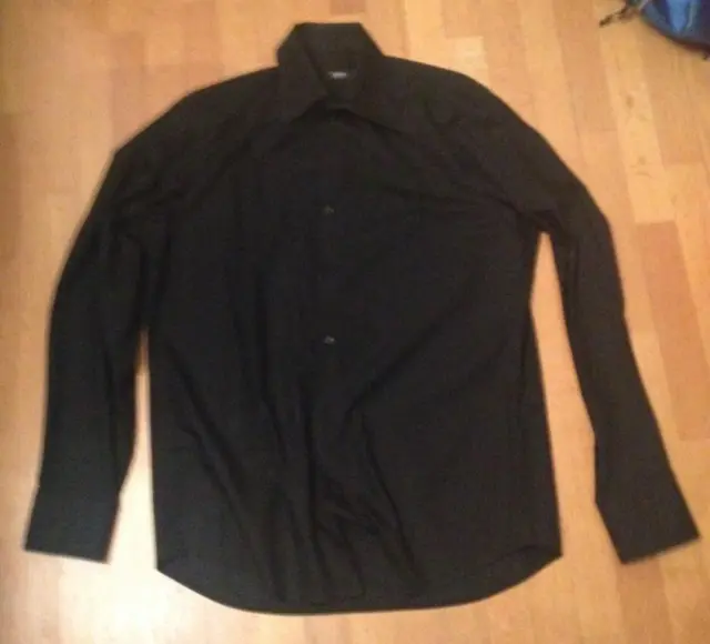 Camicia HUGO BOSS tg.40 nera -50% SALE black shirt -NEW-